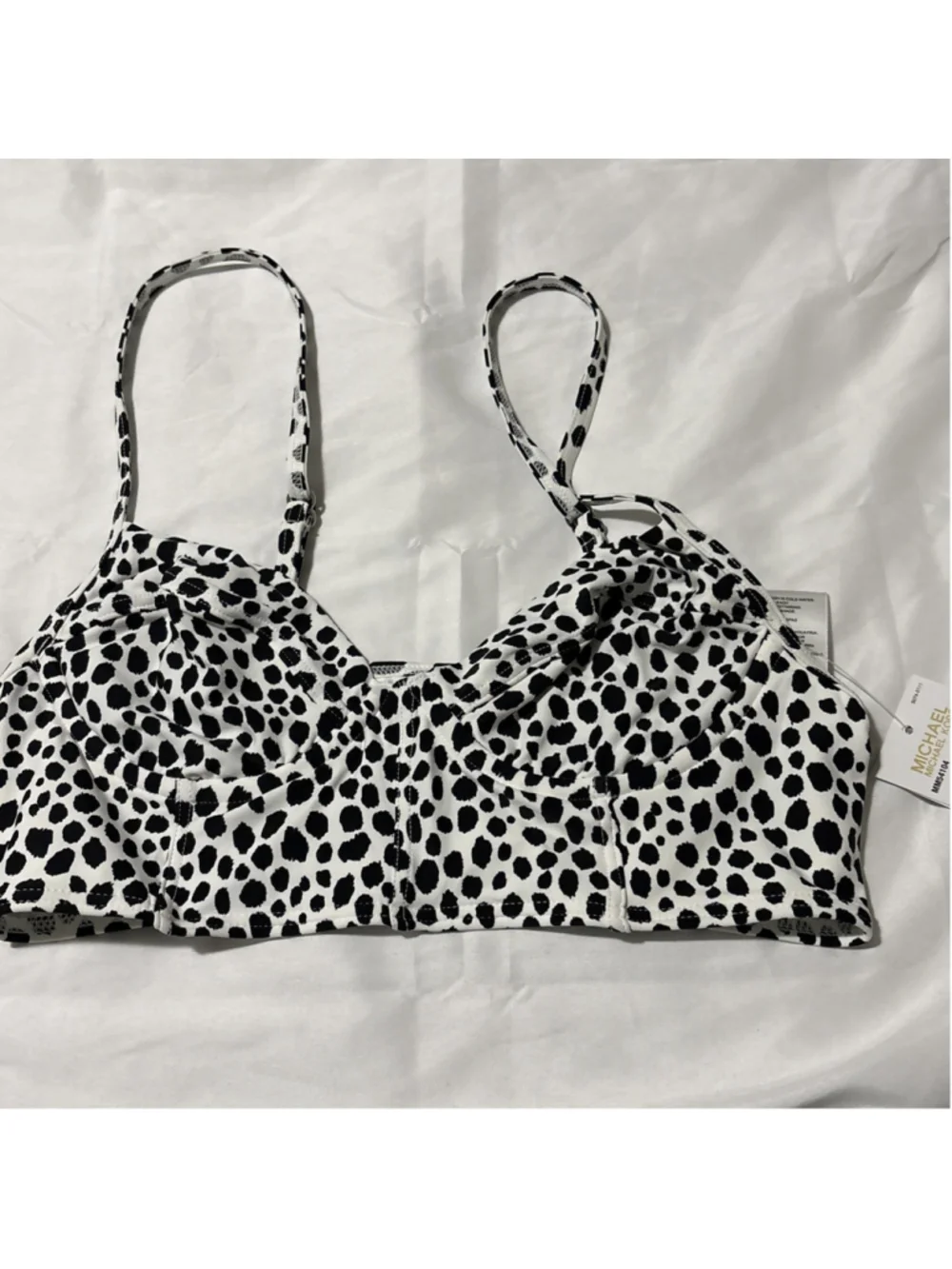 $86 Michael Kors Women's Underwire Swimsuit Bikini Top White XSmall